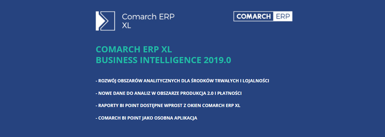 Comarch ERP XL Business Intelligence 2019.0