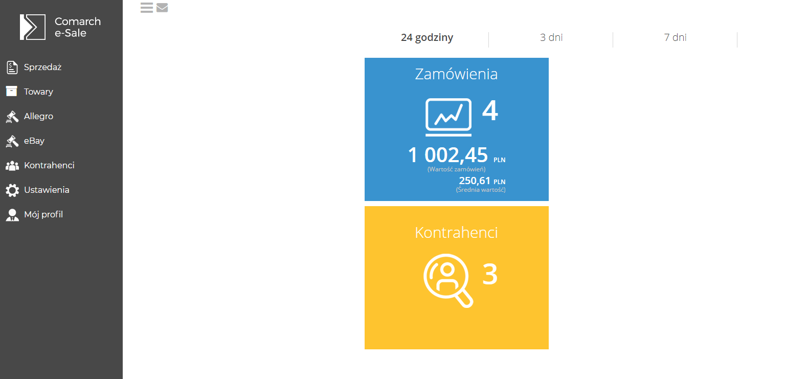 Panel administracyjny - Comarch e-Sale